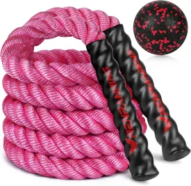 Weighted Jump Rope for Men and Women, 3lb 4lb 5lb Adult Heavy Skipping Rope, Jumprope for Fitness,Workout Equipment, Fitness Equipment for Home Gym Exercise,Improve Strength and Building Muscle