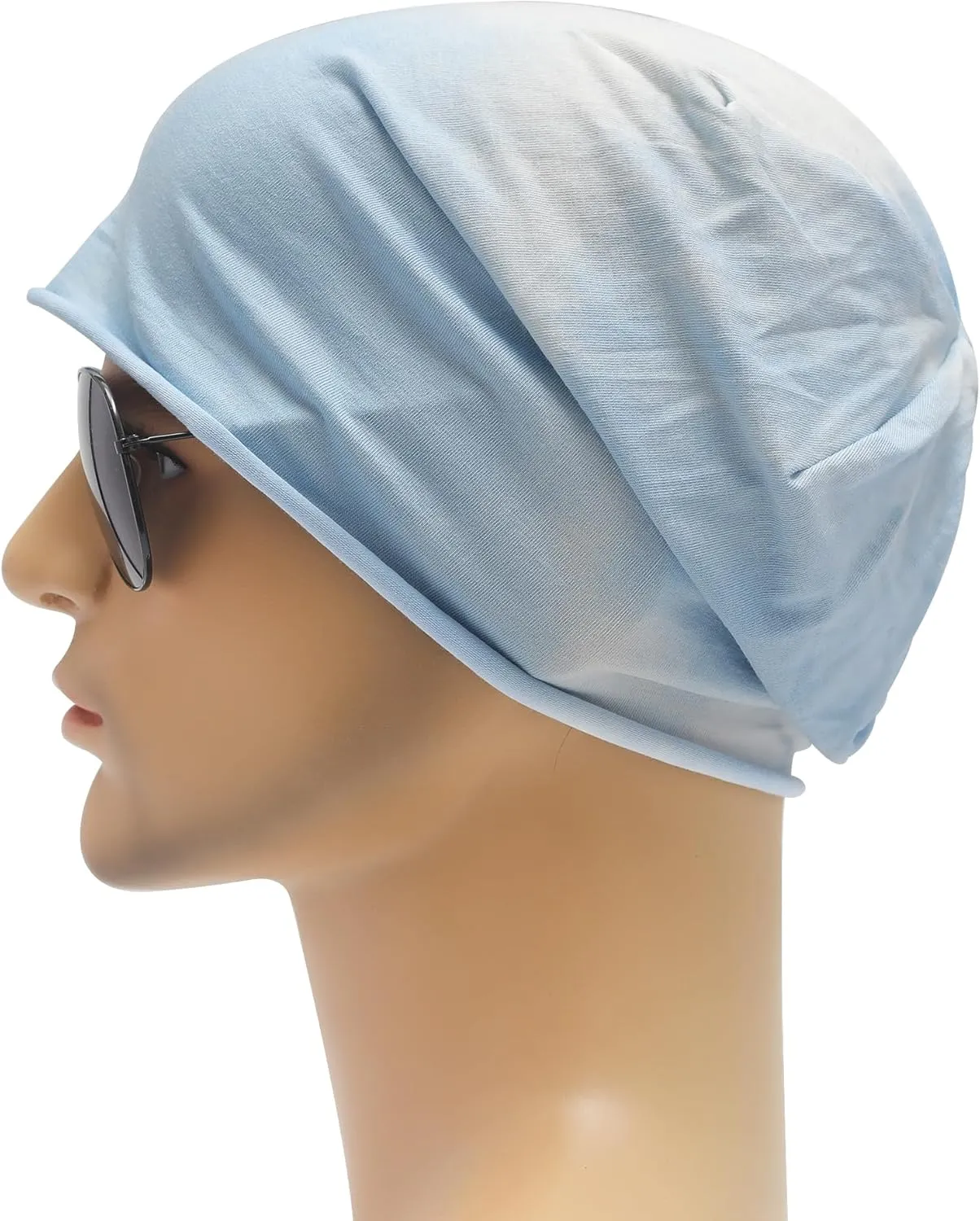 ZLYC Cotton Thin Slouchy Beanie Hat for Men Women Fashion Soft Stretch Knit Skull Cap